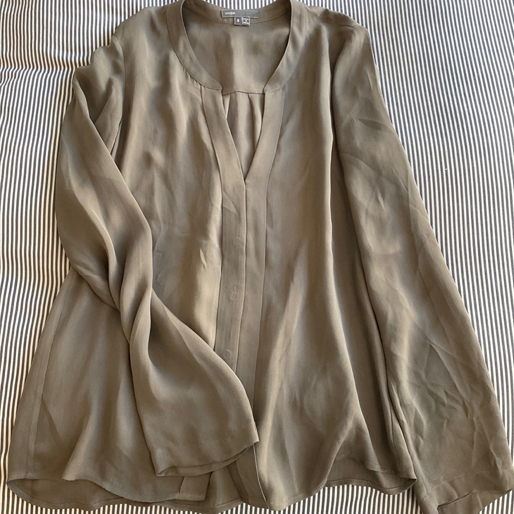 vince button-down blouse